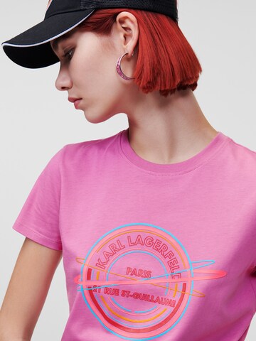 Karl Lagerfeld Тениска в розово