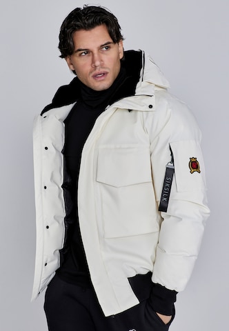 Veste d’hiver SikSilk en beige : devant