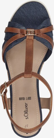 s.Oliver Sandalen met riem in Blauw