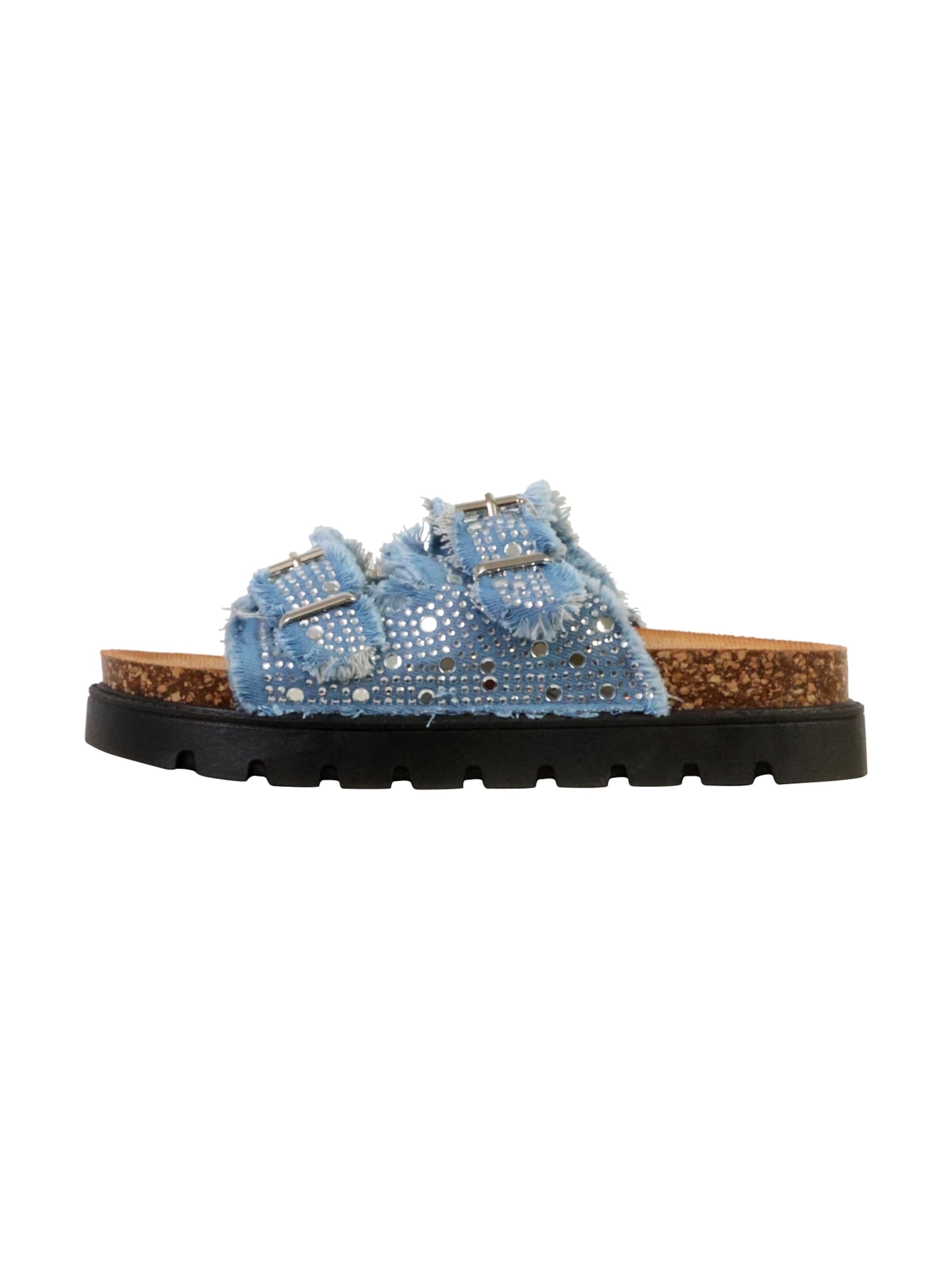 Super Mode Pantolette‌‌‌ in Blau: Vorderseite