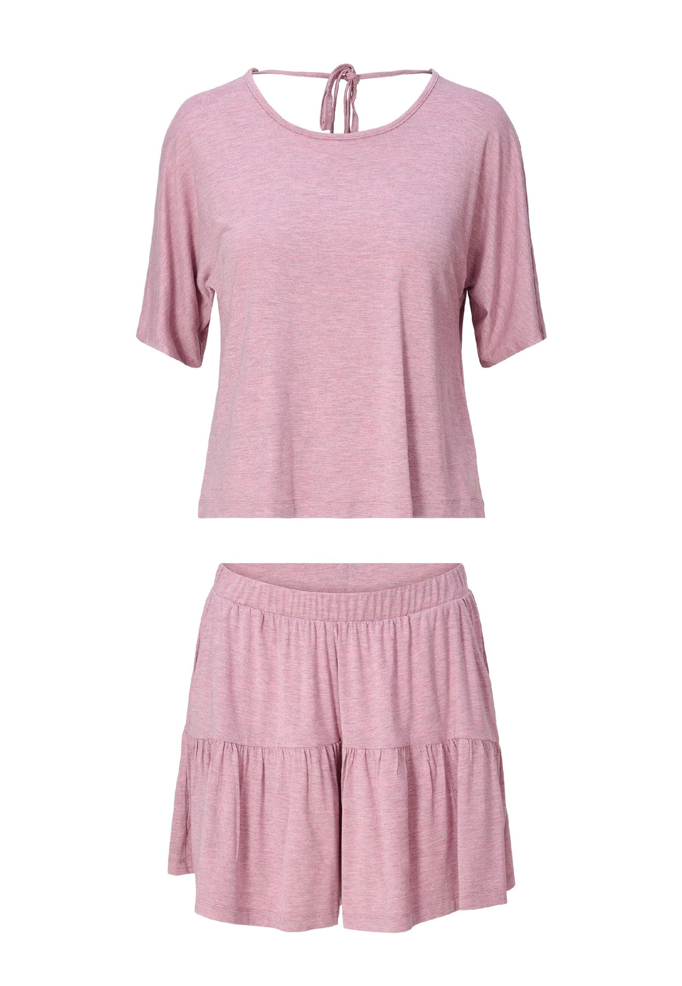 Pigiama di LingaDore in rosa: frontale