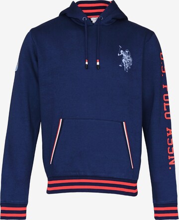 Sweat-shirt U.S. POLO ASSN. en bleu : devant