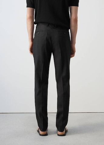 MANGO MAN Slim fit Pants 'Amalfi' in Black