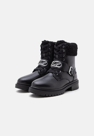 Bottines à lacets Karl Lagerfeld en noir
