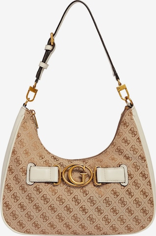 Sac bandoulière 'AVIANA' GUESS en beige : devant