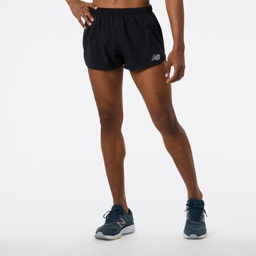 new balance Regular Workout Pants 'Impact Run' in Black: front