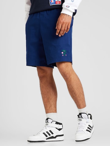 ADIDAS ORIGINALS Normalny krój Spodnie 'Leisure League Groundskeeper' w kolorze niebieski: przód