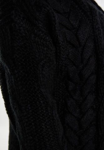 usha WHITE LABEL Knit cardigan in Black