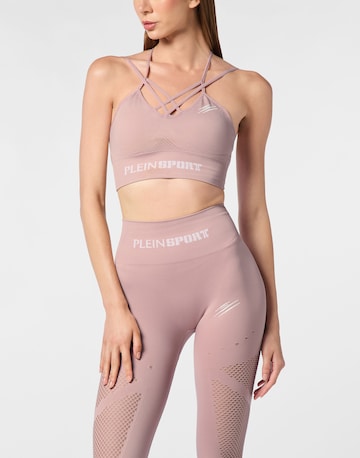 Plein Sport Bustier Sport bh in Roze: voorkant