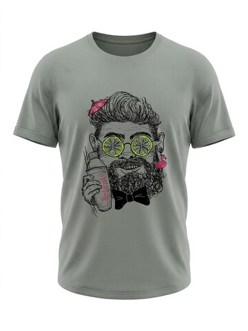 karlskopf Shirt 'BARKEEPER' in Grey: front