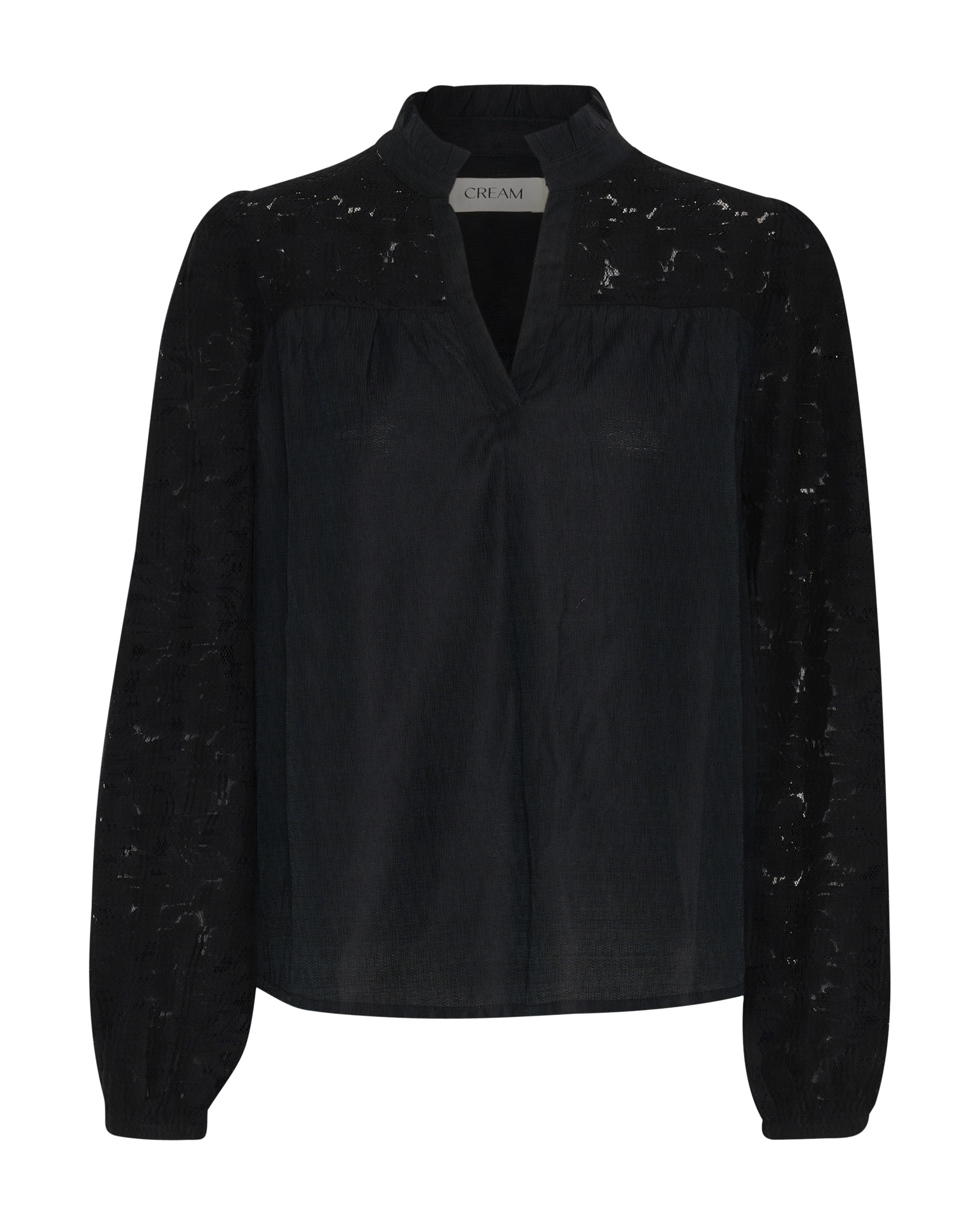 melns Cream Blūze 'CR Liselin': no priekšpuses
