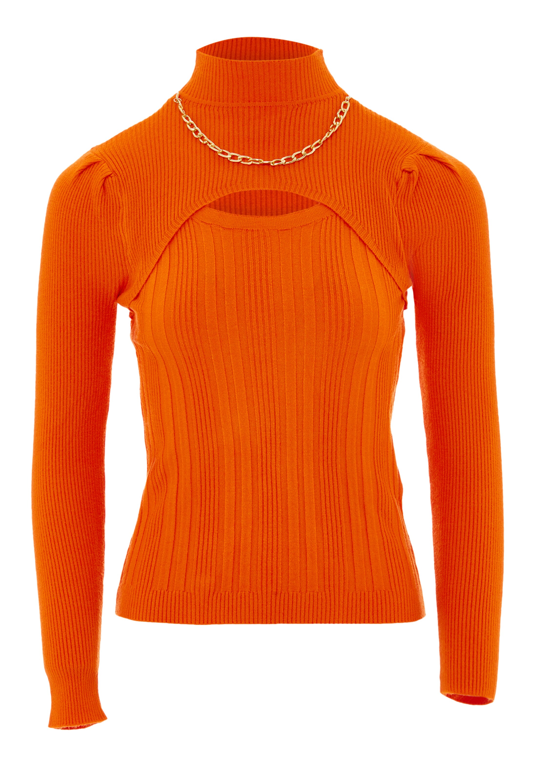 nascita - Pullover em laranja: frente