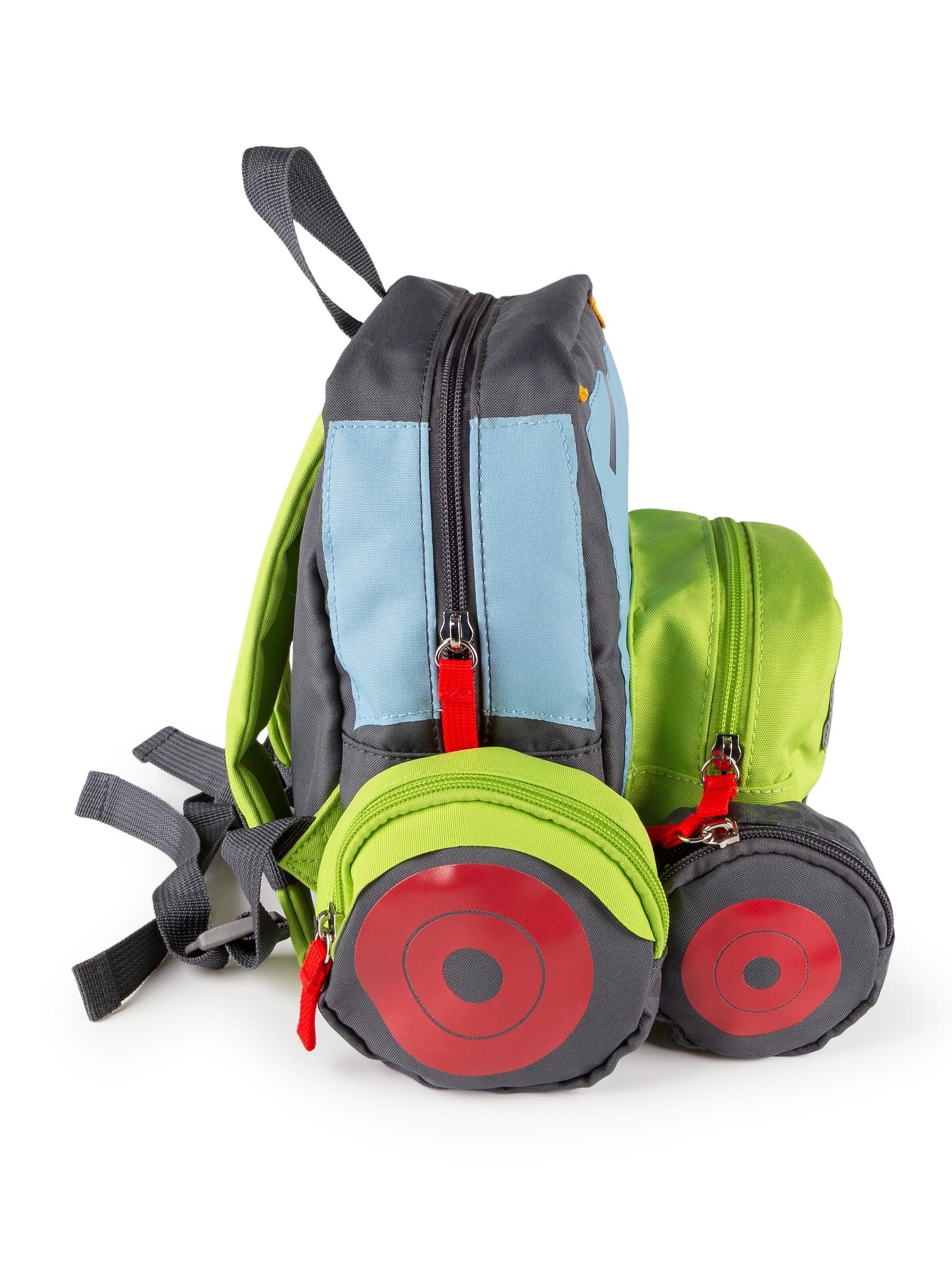 SIGIKID Backpack 'Rucksack Fahrzeuge' in Green