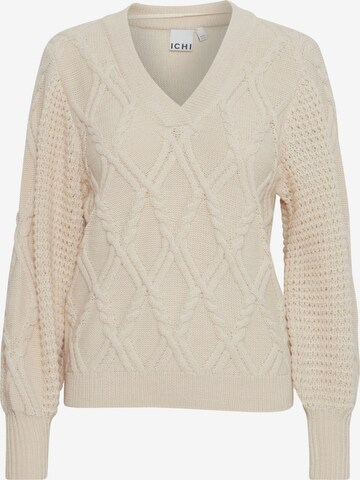 ICHI Pullover in Beige: predná strana