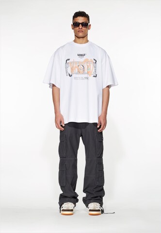 MJ Gonzales Shirt 'Dollar x Huge' in White: front