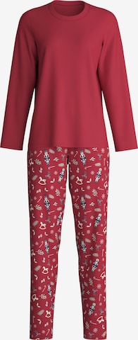 CALIDA Pyjama 'Family & Friends' in Rot: Vorderseite