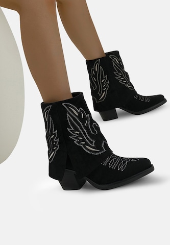 Elara Comwboystøvler i sort