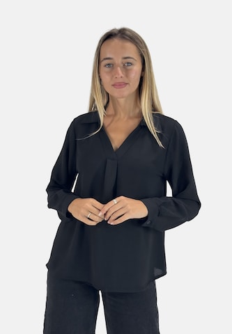 Elara Blouse in Zwart: voorkant