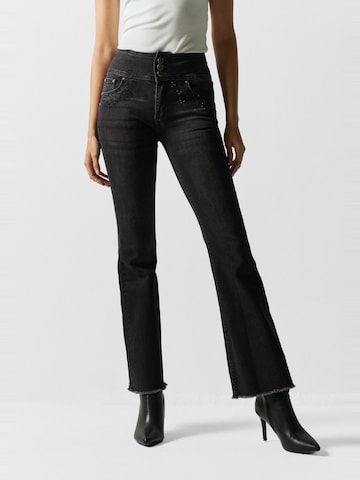 Bootcut Jean KOROSHI en noir : devant