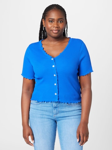 T-shirt 'LAILA' ONLY Curve en bleu : devant