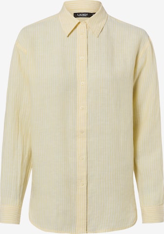 Lauren Ralph Lauren Bluse in Gelb: Vorderseite