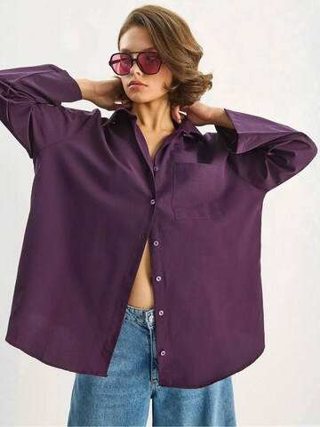 Camicia da donna di Bianco Lucci in lilla