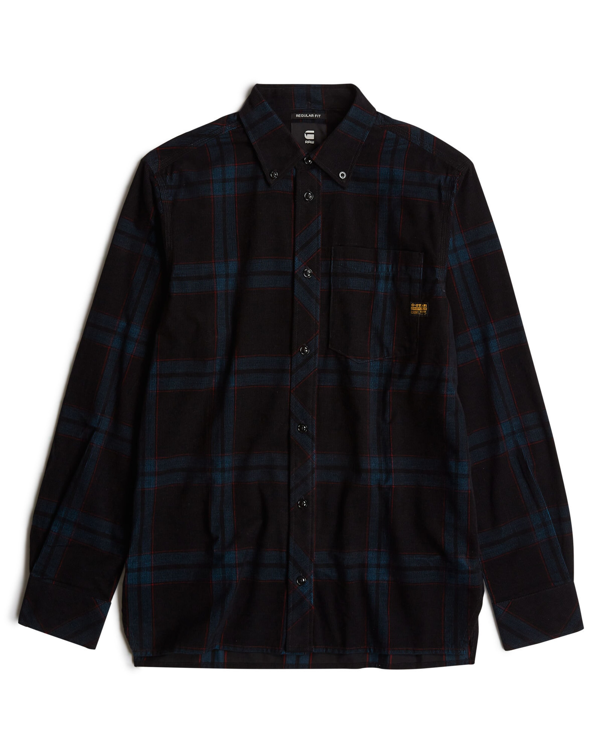 G-STAR Regular Fit Hemd in Schwarz: Vorderseite