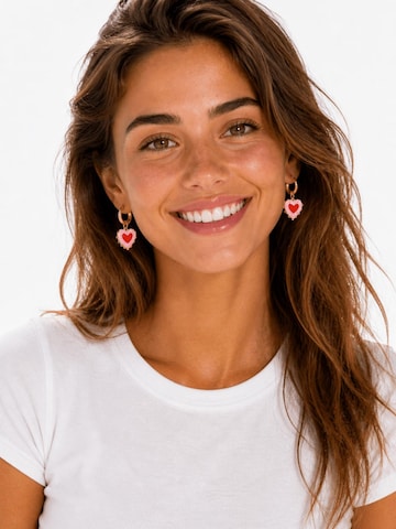 Cala Rose Ohrringe 'SUMMER HEART'‌‌‌‌‌‌‌‌ in Pink