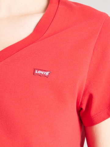 sarkans LEVI'S ® T-Krekls 'The Perfect V-Neck'