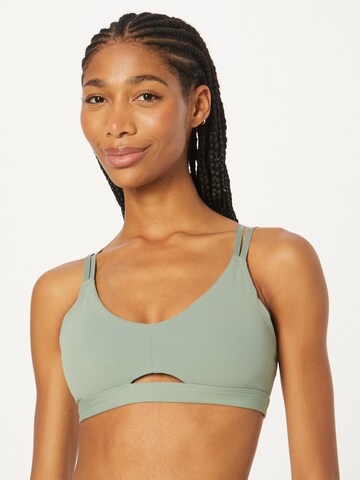 ADIDAS PERFORMANCE Bustier Sport-BH 'Studio Luxe' in Grün: Vorderseite