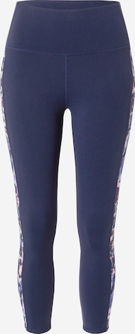 SKECHERS Skinny Sportbroek in Blauw: voorkant