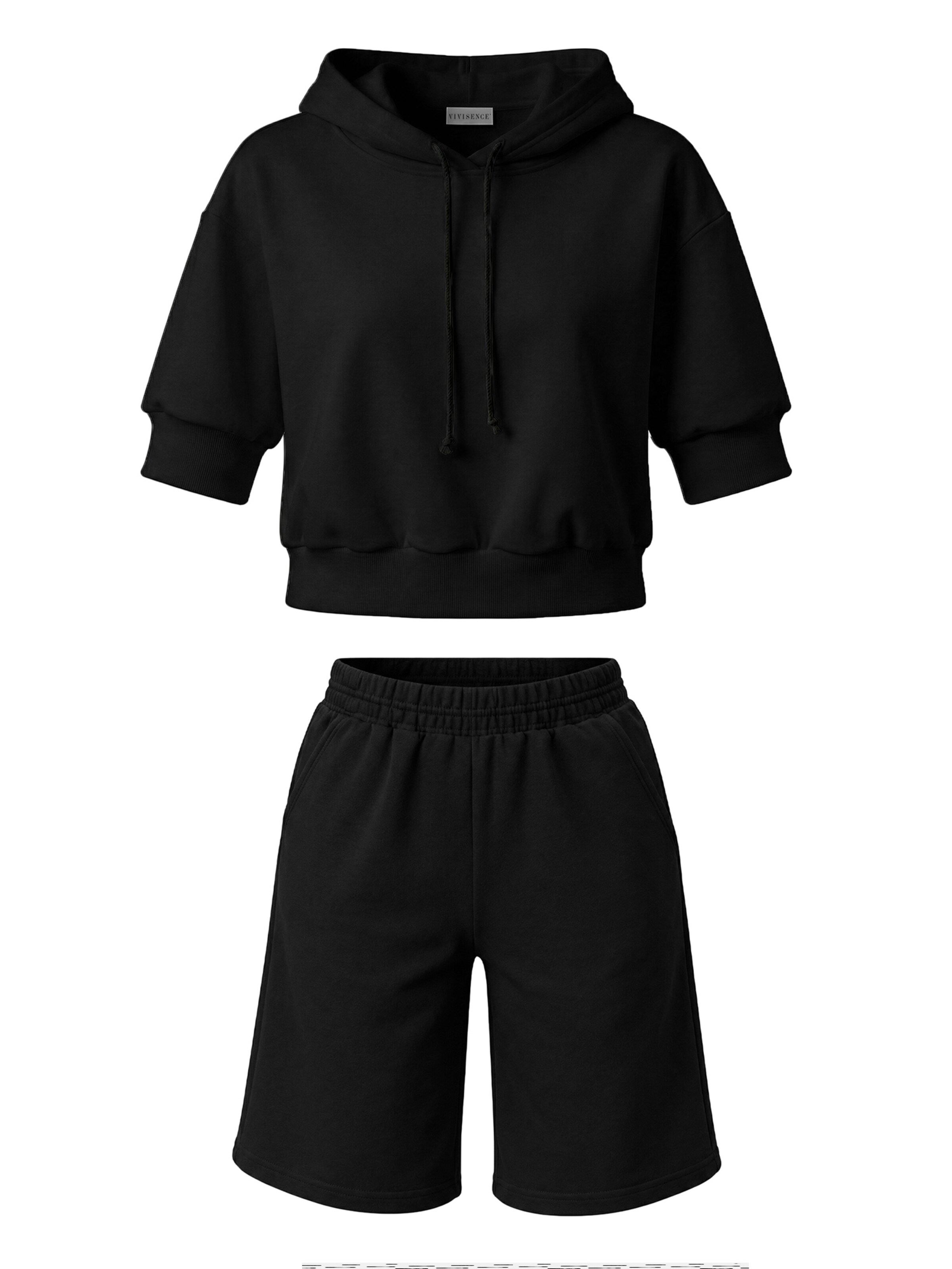 Vivisence Jogginganzug '9210kmpl'‌‌‌‌‌ in Schwarz: Vorderseite