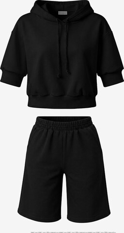 Vivisence Jogginganzug '9210kmpl' in Schwarz: Vorderseite