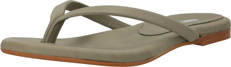ABOUT YOU Zehentrenner 'Adelina' in Khaki ABOUT YOU Zehentrenner 'Adelina' in Khaki