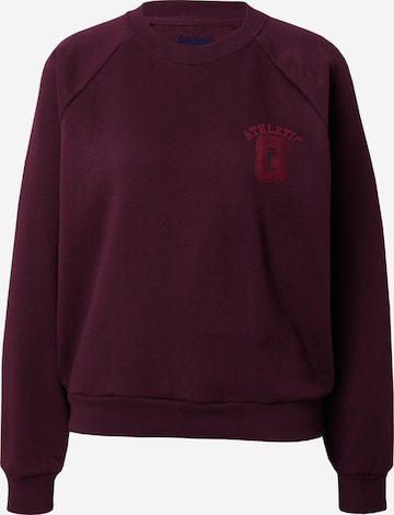 Bluză de molton de la GAP pe mov: față