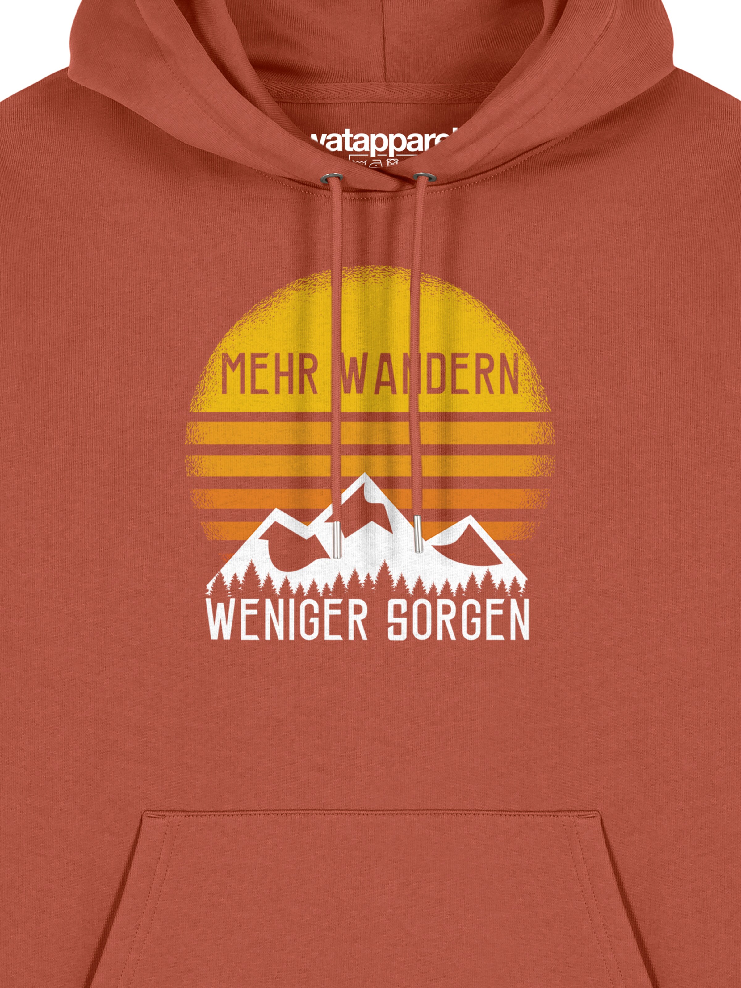 Felpa ' Mehr Wandern ' di Watapparel in marrone