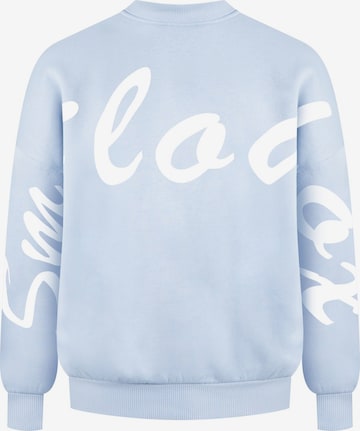 Sweat-shirt ' Liquid Brail ' Smilodox en bleu : devant