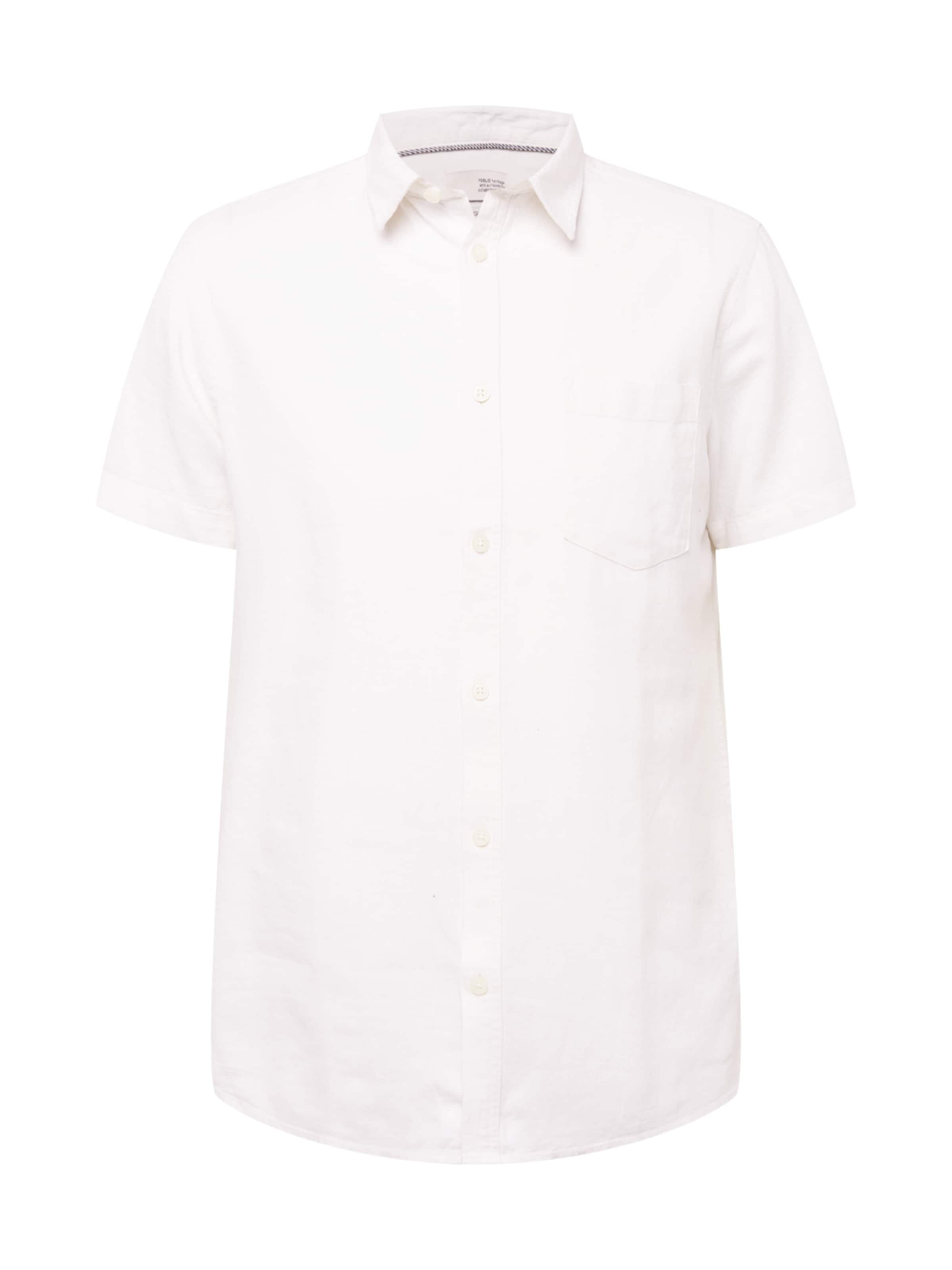 !Solid Button Up Shirt 'Allan' in White: front