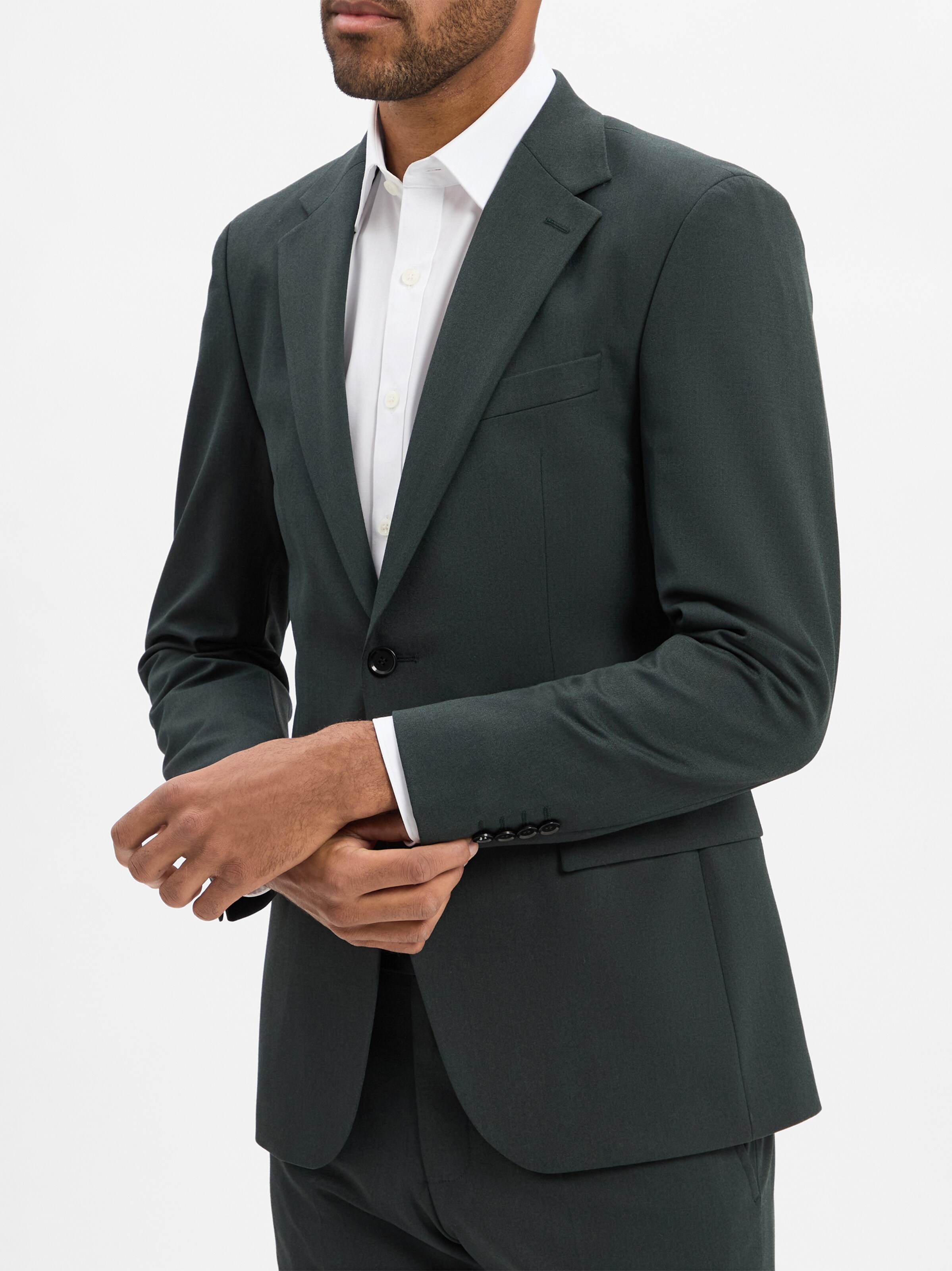 Coupe slim Veste de costume 'Alzer3' STRELLSON en vert