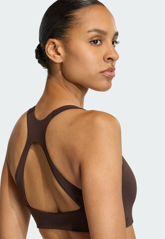 Bustier Soutien-gorge de sport 'Optime' ADIDAS PERFORMANCE en marron