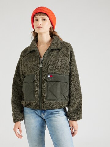 Tommy Jeans Jacke in Grün: Vorderseite