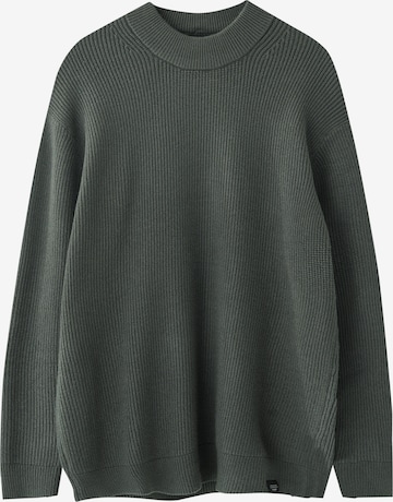 Pull&Bear Sweter w kolorze zielony: przód