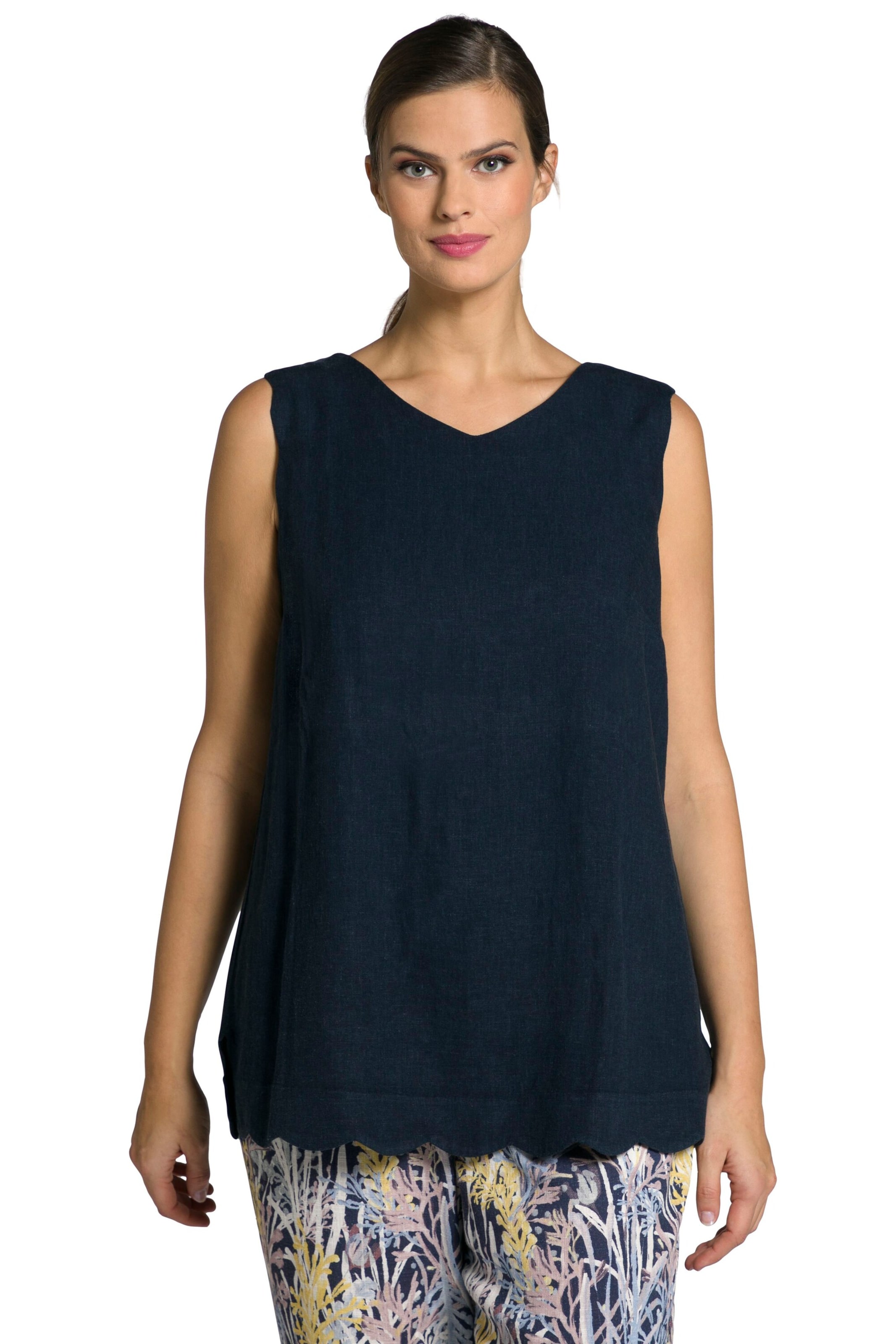 Frauen Große Größen Ulla Popken Top in Marine - FJ14390 Frauen Große Größen Ulla Popken Top in Marine - FJ14390