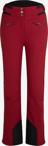 ZIENER Outdoor Pants 'Z ' in Red: front