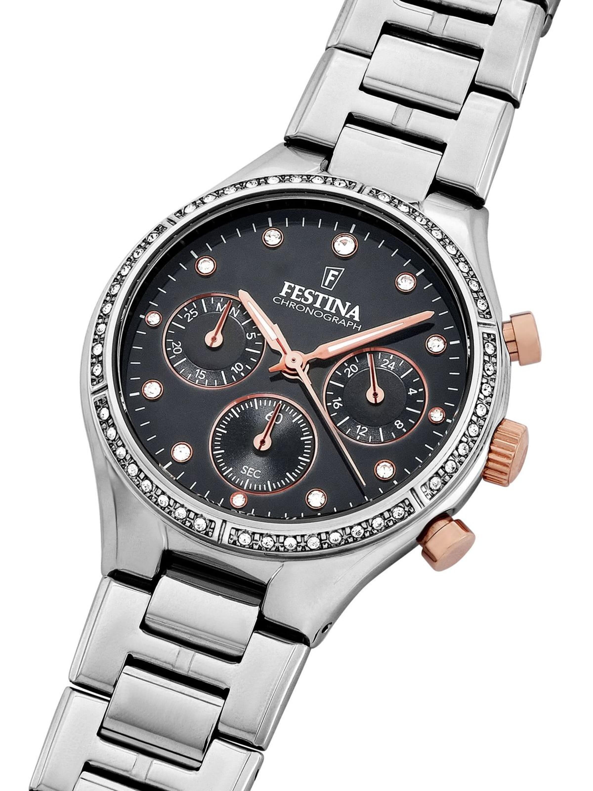 FESTINA Analoog horloge 'Chronograph BOYFRIEND COLLECTION' in Zwart