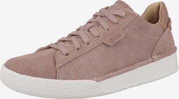 Baskets basses 'Craft Cup Lace' CLARKS en rose : devant