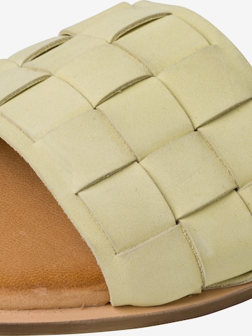 TAMARIS Mules in Yellow