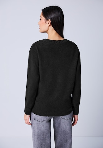 Street One Studio Sweater 'Dolman' in Black