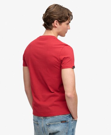 Superdry & Co Paita 'Essential' värissä punainen