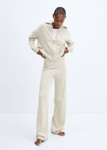 MANGO Pajama Pants 'Liladto' in Beige